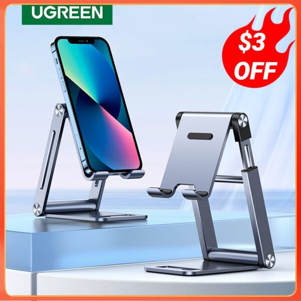 UGREEN Phone Stand Aluminum Cell Phone Adjustable Desk Phone Holder